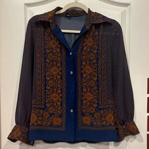 Bohemian button down shirt